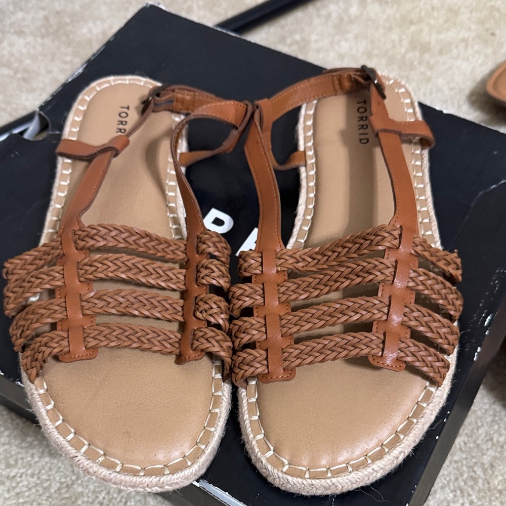 Torrid Tan Braided Women's Sandals 10WW